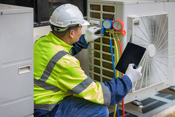 Professional Hvac Installation technician working in Dover, MA